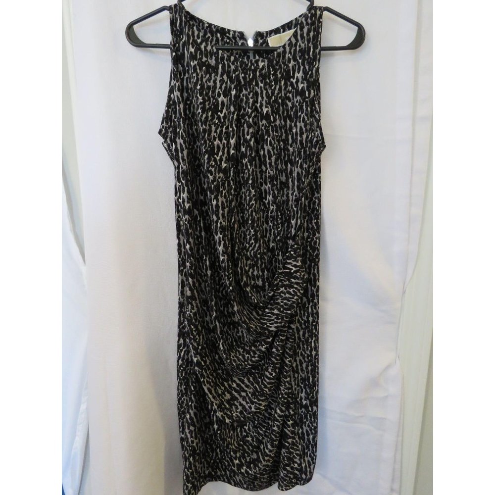 Michael Kors Animal Print Dress SZ Medium Mid Leng
